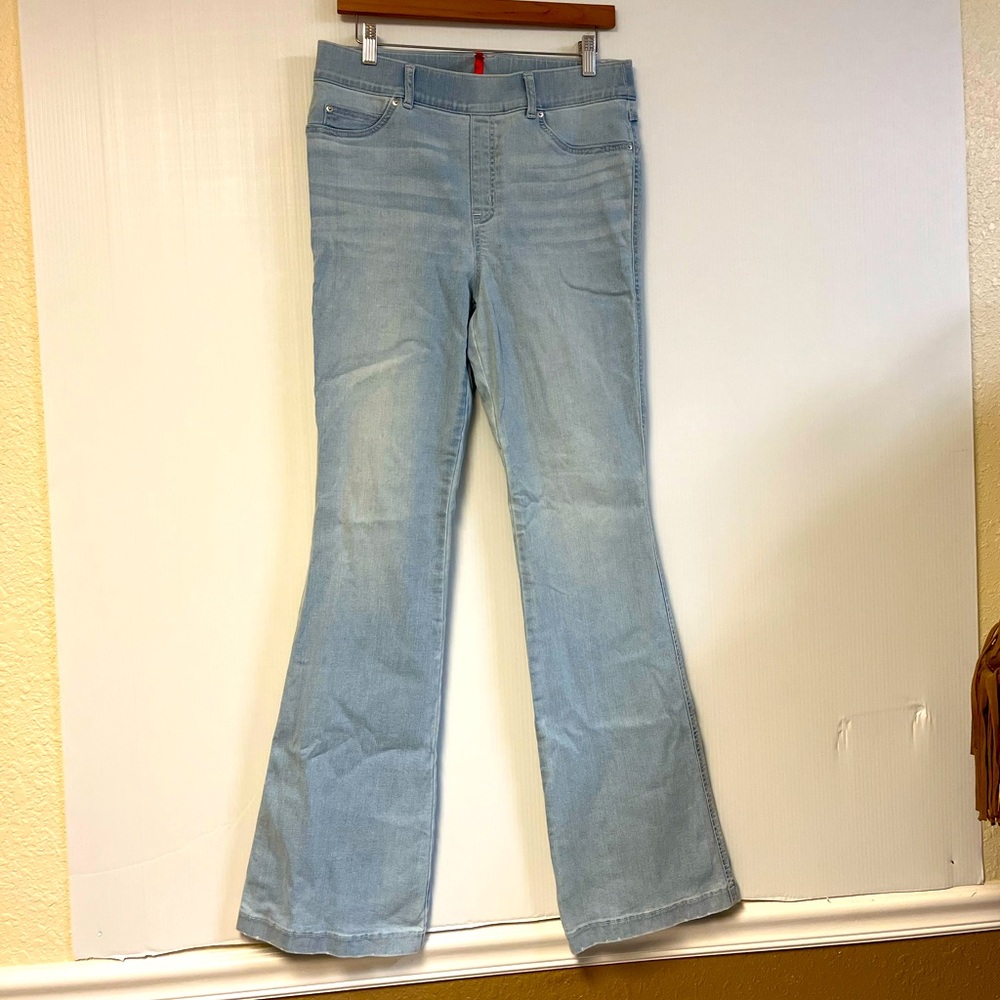 SPANX Retro Light‎ Wash Stretch Flare Jeans – Size L